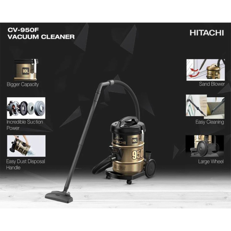 جاروبرقی سطلی 2100 وات هیتاچی مدل CV-950F