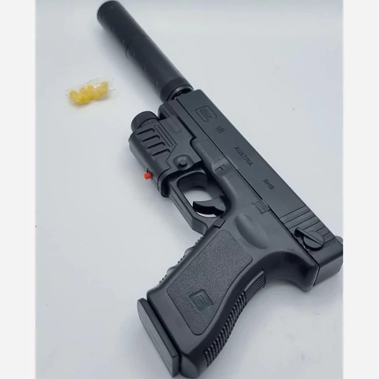 ست تفنگ بازی مدل کلت لیزردار metal p-180-2