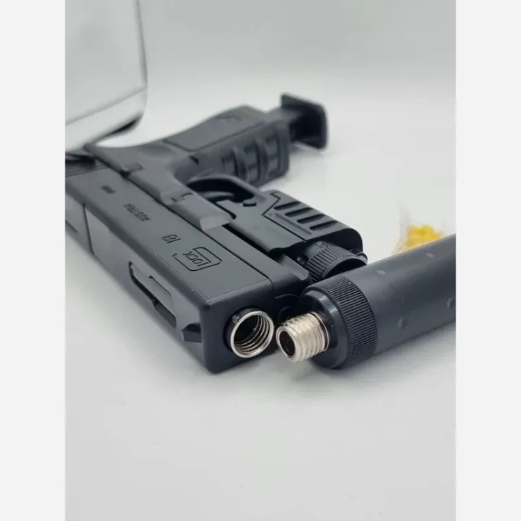 ست تفنگ بازی مدل کلت لیزردار metal p-180-2