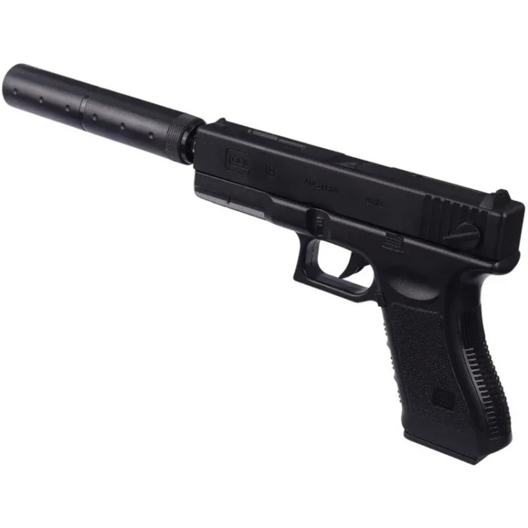 ست تفنگ بازی مدل کلت لیزردار metal p-180-2